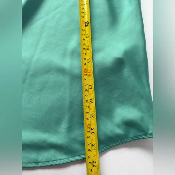 Mint Green Satin Cami Top - Picture 7 of 8